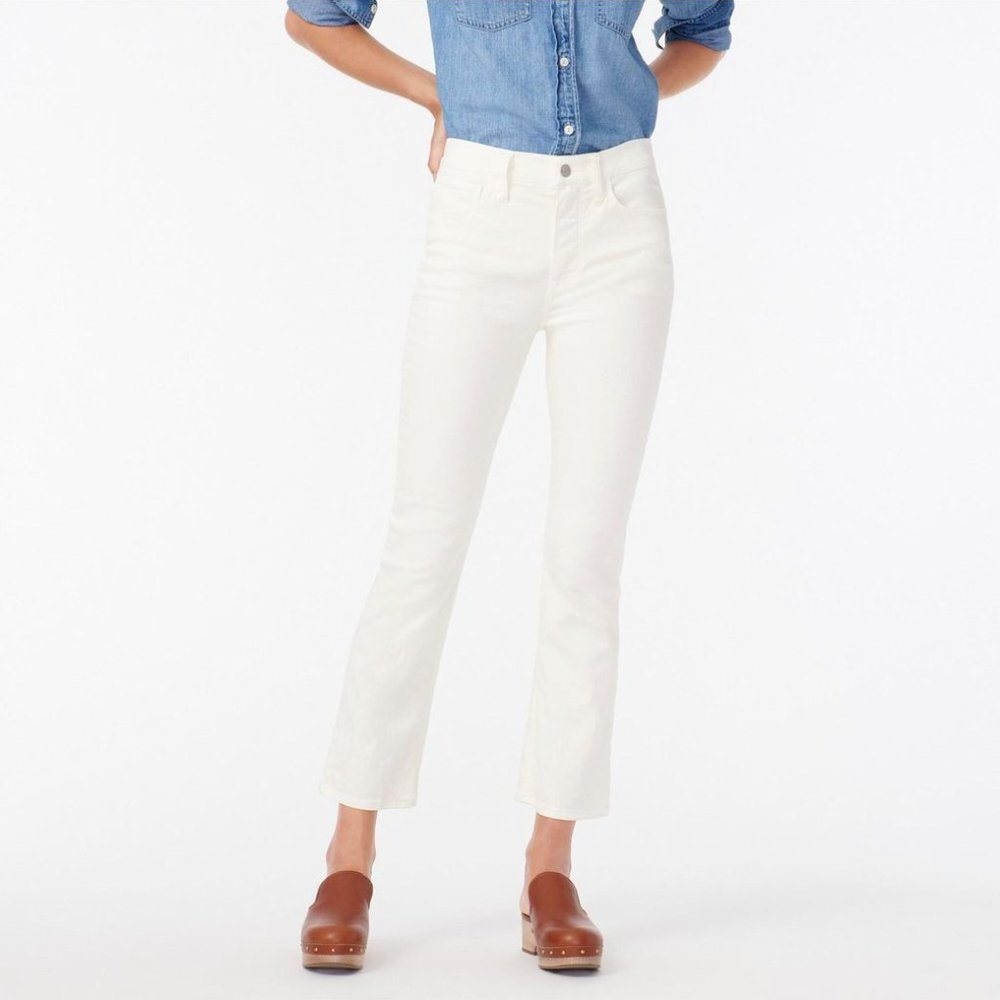 J. Crew petite garment-dyed demi-boot crop pant